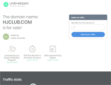 Tablet Screenshot of hjclub.com